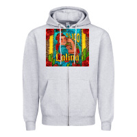 Heather Grey hundred percent latina strong woman Zipper Hoodie - Jasminsmagicworld