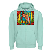 Seafoam hundred percent latina strong woman Zipper Hoodie - Jasminsmagicworld