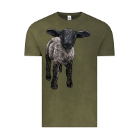 Vintage Olive suffolk baby sheep Vintage Tee - LillyAllenDesigns