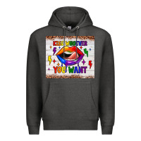 Charcoal Heather kiss whoever you want tumbler Premium Hoodie - JahusDesignShop
