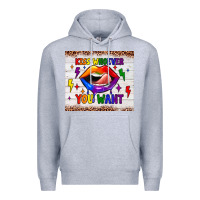 Heather Grey kiss whoever you want tumbler Premium Hoodie - JahusDesignShop
