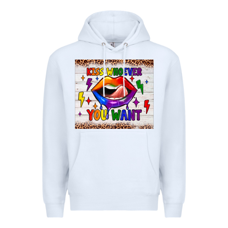 Kiss Whoever You Want Tumbler Premium Hoodie by JahusDesignShop | Teevron