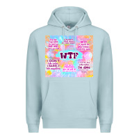 Blue Mist sarcastic wtf Premium Hoodie - TumblerDesignByShophia