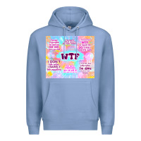Colony Blue sarcastic wtf Premium Hoodie - TumblerDesignByShophia