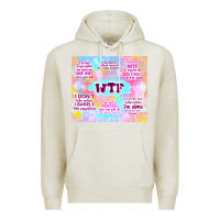 Oatmeal Heather sarcastic wtf Premium Hoodie - TumblerDesignByShophia