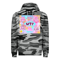 Slate Camo sarcastic wtf Premium Hoodie - TumblerDesignByShophia