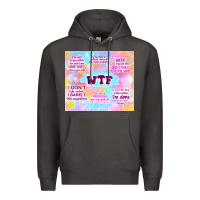 Smoke sarcastic wtf Premium Hoodie - TumblerDesignByShophia