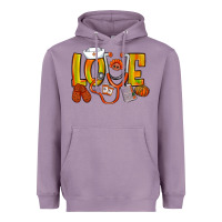 Lavender Thanksgiving love Nurse Heavyweight Hoodie - NancyCooperArtShop