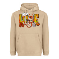 Mushroom Thanksgiving love Nurse Heavyweight Hoodie - NancyCooperArtShop