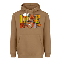 Toasted Coconut Thanksgiving love Nurse Heavyweight Hoodie - NancyCooperArtShop