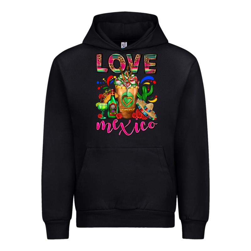 Love Mexico Cold Drink Frappe Urban Hoodie by FaDigitalArtStudio | Teevron