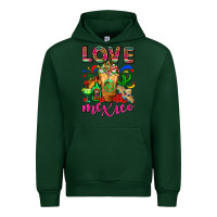 Forest Green Love Mexico Cold Drink Frappe Urban Hoodie - FaDigitalArtStudio