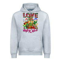 Heather Grey Love Mexico Cold Drink Frappe Urban Hoodie - FaDigitalArtStudio