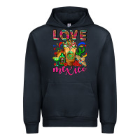 Navy Love Mexico Cold Drink Frappe Urban Hoodie - FaDigitalArtStudio