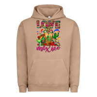 Pigment Burro Love Mexico Cold Drink Frappe Urban Hoodie - FaDigitalArtStudio