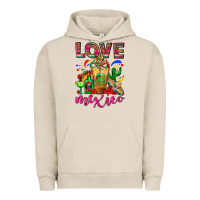 Pigment French Oak Love Mexico Cold Drink Frappe Urban Hoodie - FaDigitalArtStudio