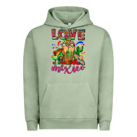 Pigment Oil Green Love Mexico Cold Drink Frappe Urban Hoodie - FaDigitalArtStudio