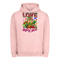 Pigment Salmon Love Mexico Cold Drink Frappe Urban Hoodie - FaDigitalArtStudio