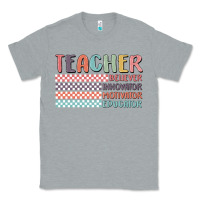 Heather Grey retro teacher Classic Tee - MaliasSmallBusiness