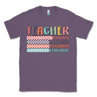Lavender retro teacher Classic Tee - MaliasSmallBusiness