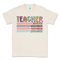 Natural retro teacher Classic Tee - MaliasSmallBusiness