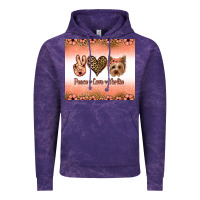 Cloud Purple peace love yorkie Vintage Hoodie - Jasminsmagicworld