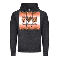 Vintage Black peace love yorkie Vintage Hoodie - Jasminsmagicworld
