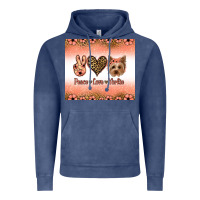 Vintage Denim peace love yorkie Vintage Hoodie - Jasminsmagicworld
