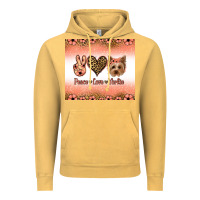 Vintage Mustard peace love yorkie Vintage Hoodie - Jasminsmagicworld