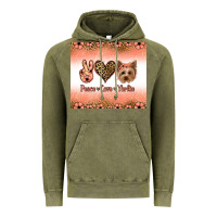 Vintage Olive peace love yorkie Vintage Hoodie - Jasminsmagicworld