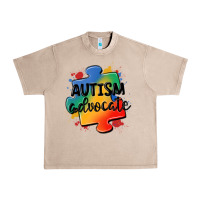 French Oak autism advocate Urban Heavy Tee - MaliasSmallBusiness