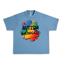 Pebble Blue autism advocate Urban Heavy Tee - MaliasSmallBusiness