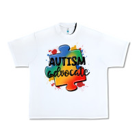 White autism advocate Urban Heavy Tee - MaliasSmallBusiness