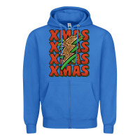 True Royal xmas lightning bolt Zipper Hoodie - Jasminsmagicworld
