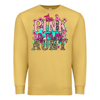 Antique Gold The pink is for my Aunt Cancer Awareness Premium Sweatshirt - HowdyJamesFarm