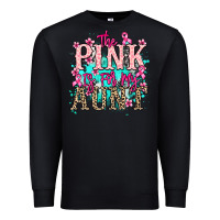 Black The pink is for my Aunt Cancer Awareness Premium Sweatshirt - HowdyJamesFarm