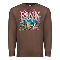 Chestnut The pink is for my Aunt Cancer Awareness Premium Sweatshirt - HowdyJamesFarm
