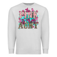 Dove Grey The pink is for my Aunt Cancer Awareness Premium Sweatshirt - HowdyJamesFarm