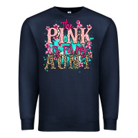 Navy The pink is for my Aunt Cancer Awareness Premium Sweatshirt - HowdyJamesFarm