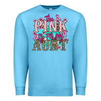 Ocean Blue The pink is for my Aunt Cancer Awareness Premium Sweatshirt - HowdyJamesFarm
