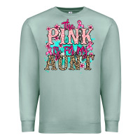 Seafoam The pink is for my Aunt Cancer Awareness Premium Sweatshirt - HowdyJamesFarm