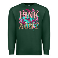 Sports Green The pink is for my Aunt Cancer Awareness Premium Sweatshirt - HowdyJamesFarm