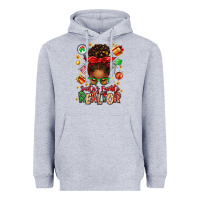 Heather Grey santas favorite realtor messy bun Heavyweight Hoodie - texasbilliewilder