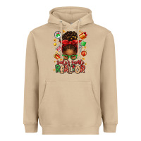 Mushroom santas favorite realtor messy bun Heavyweight Hoodie - texasbilliewilder