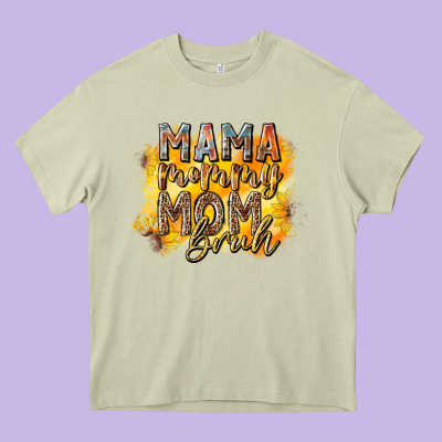 Mama Mommy Mom Bruh Heavy Core Tee Designed By Racoondesign