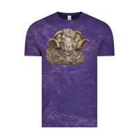 Cloud Purple merino wool sheep head Vintage Tee - LillyAllenDesigns