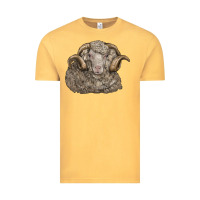 Vintage Mustard merino wool sheep head Vintage Tee - LillyAllenDesigns