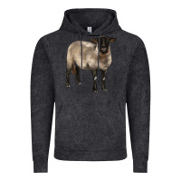 Vintage Black suffolk ewe Vintage Hoodie - BarkalooDesign