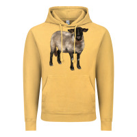 Vintage Mustard suffolk ewe Vintage Hoodie - BarkalooDesign