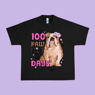100 Days Of School Urban Heavy Tee Designed By Maliassmallbusiness